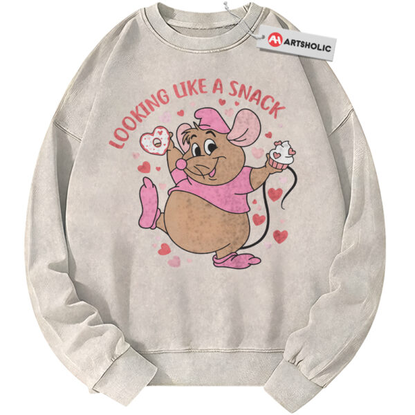 Gus Sweatshirt, Cinderella Sweatshirt, Valentine's Day Sweatshirt, Animated Sweatshirt, Vintage Sweater