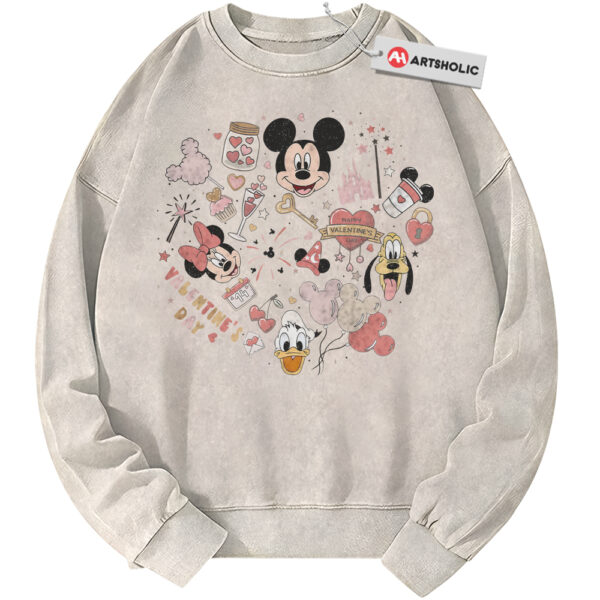 Mickey Mouse Sweatshirt, Donald Duck Sweatshirt, Pluto Sweatshirt, Valentine's Day Sweatshirt, Animated Sweatshirt, Vintage Sweater