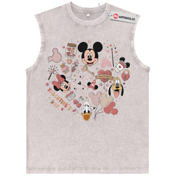 Mickey Mouse Tank Top, Donald Duck Tank Top, Pluto Tank Top, Valentine's Day Tank Top, Animated Tank Top, Vintage Tank Top