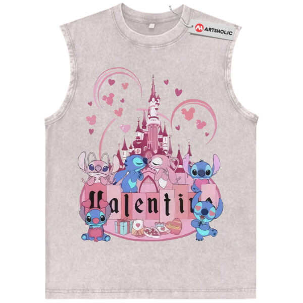 Lilo and Stitch Tank Top, Valentine's Day Tank Top, Animated Tank Top, Vintage Tank Top