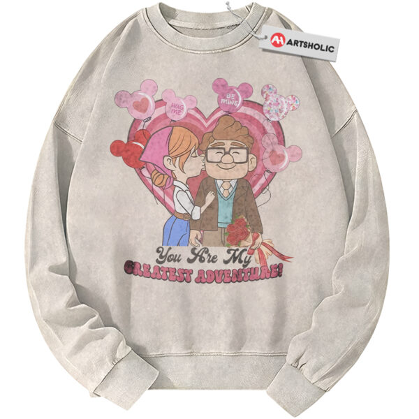 Carl and Ellie Sweatshirt, UP Sweatshirt, Valentine's Day Sweatshirt, Animated Sweatshirt, Vintage Sweater