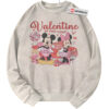 Minnie and Mickey Mouse Sweatshirt, Valentine's Day Sweatshirt, Animated Sweatshirt, Vintage Sweater