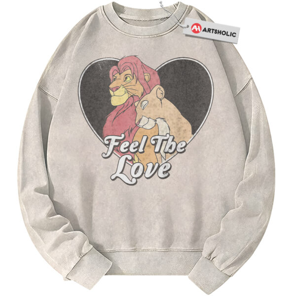 The Lion King Sweatshirt, Valentine's Day Sweatshirt, Animated Sweatshirt, Vintage Sweater