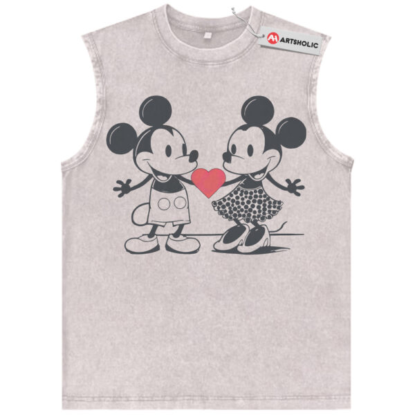 Minnie and Mickey Mouse Tank Top, Disney Tank Top, Cartoon Tank Top, Vintage Tank Top