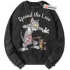 Tom and Jerry Sweatshirt, Animated Sweatshirt, Valentine's Day Sweatshirt, Vintage Sweater