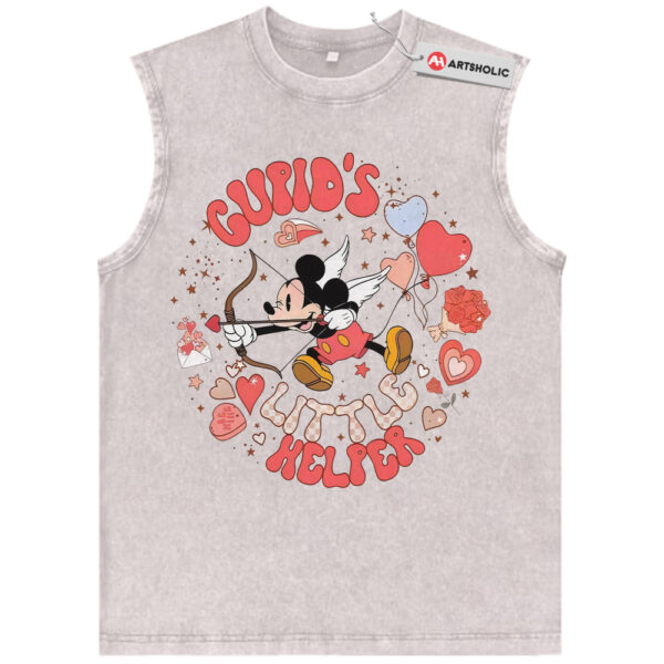 Mickey Mouse Tank Top, Disney Tank Top, Valentine's Day Tank Top, Cartoon Tank Top, Vintage Tank Top