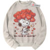 Snoopy Sweatshirt, Peanuts Sweatshirt, Animated Sweatshirt, Valentine's Day Sweatshirt, Vintage Sweater