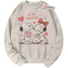 Snoopy Sweatshirt, Peanuts Sweatshirt, Valentine's Day Sweatshirt, Animated Sweatshirt, Vintage Sweater