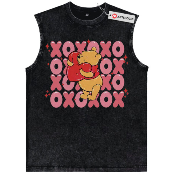 Winnie-the-Pooh Tank Top, Valentine's Day Tank Top, Animated Tank Top, Vintage Tank Top