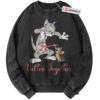 Tom and Jerry Sweatshirt, Valentine's Day Sweatshirt, Animated Sweatshirt, Vintage Sweater