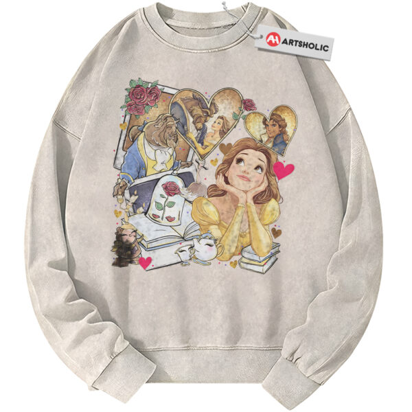 Beauty and the Beast Sweatshirt, Animated Sweatshirt, Vintage Sweater