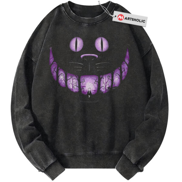 Cheshire Cat Sweatshirt, Alice's Adventures in Wonderland Sweatshirt, Anime Sweatshirt, Vintage Sweater