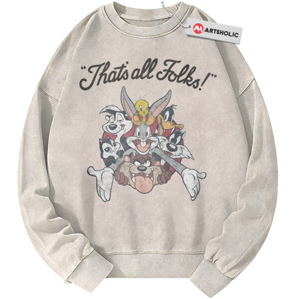 Looney Tunes Sweatshirt, Animated Sweatshirt, Vintage Sweater