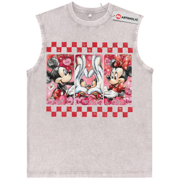 Mickey Mouse Tank Top, Valentine Tank Top, Animated Tank Top, Vintage Tank Top