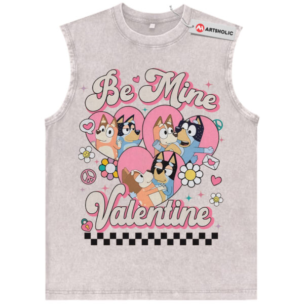 Bluey Tank Top, Valentine's Day Tank Top, Animated Tank Top, Vintage Tank Top