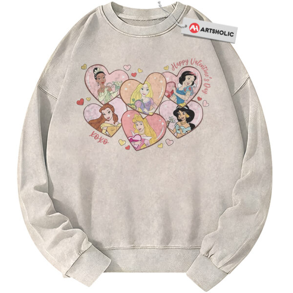 Disney Princess Sweatshirt, Valentine Sweatshirt, Animated Sweatshirt, Vintage Sweater