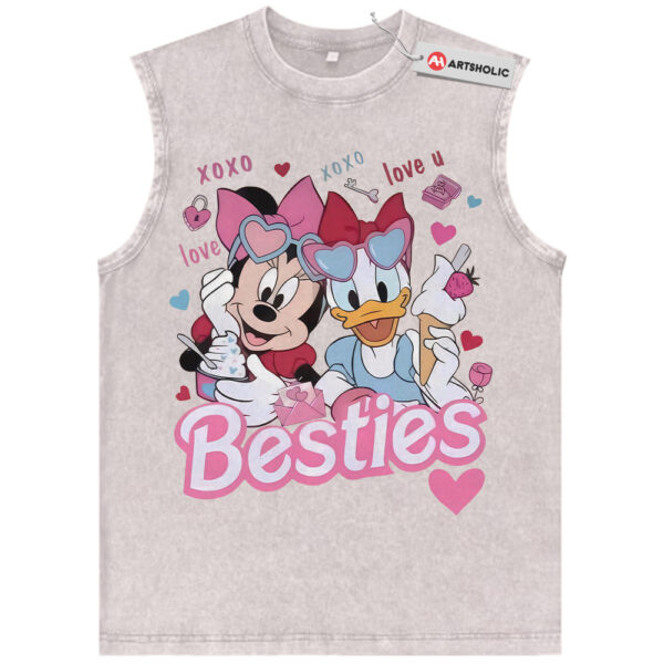 Minnie Mouse Tank Top, Daisy Duck Tank Top, Animated Tank Top, Vintage Tank Top