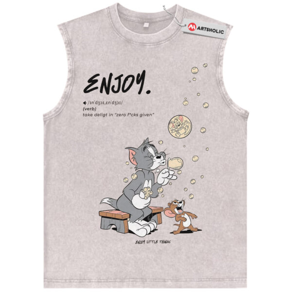 Tom and Jerry Tank Top, Animated Tank Top, Vintage Tank Top
