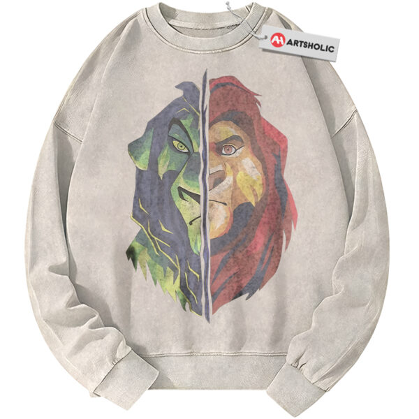 Simba Sweatshirt, Scar Sweatshirt, The Lion King Sweatshirt, Animated Sweatshirt, Vintage Sweater