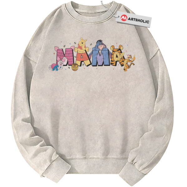 Winnie-the-Pooh Sweatshirt, Mother's Day Sweatshirt, Animated Sweatshirt, Vintage Sweater