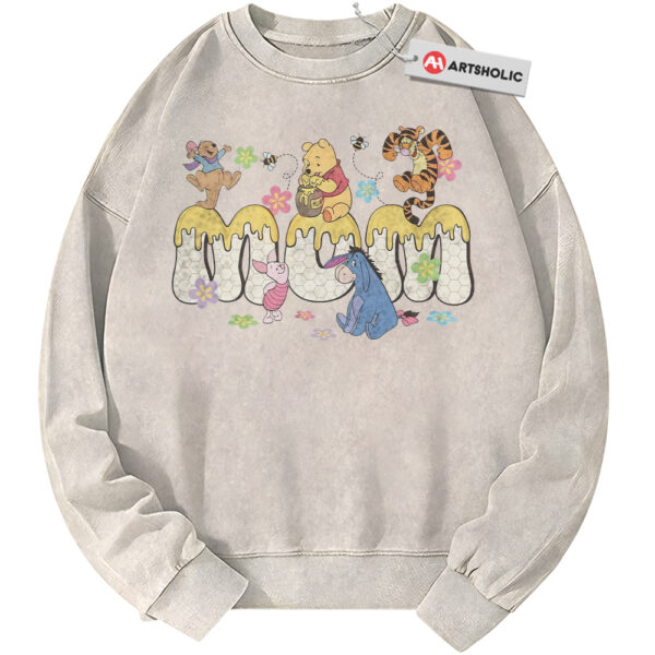 Winnie-the-Pooh Sweatshirt, Mother's Day Sweatshirt, Animated Sweatshirt, Vintage Sweater
