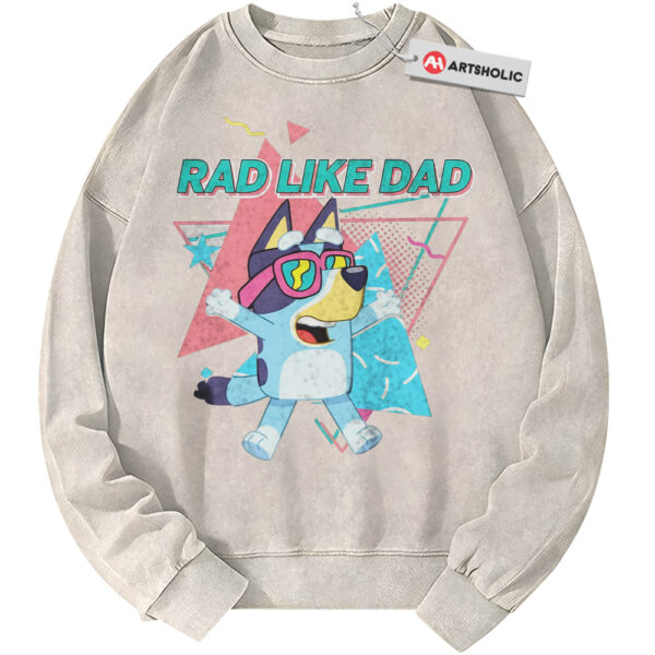 Bandit Heeler Sweatshirt, Bluey Sweatshirt, Father's Day Sweatshirt, Animated Sweatshirt, Vintage Sweater