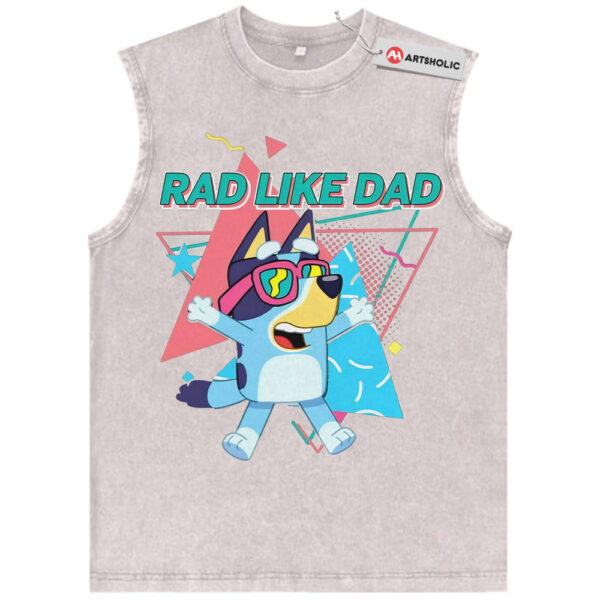 Bandit Heeler Tank Top, Bluey Tank Top, Father's Day Tank Top, Animated Tank Top, Vintage Tank Top