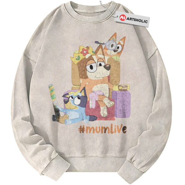 Bluey Sweatshirt, Mother's Day Sweatshirt, Animated Sweatshirt, Vintage Sweater