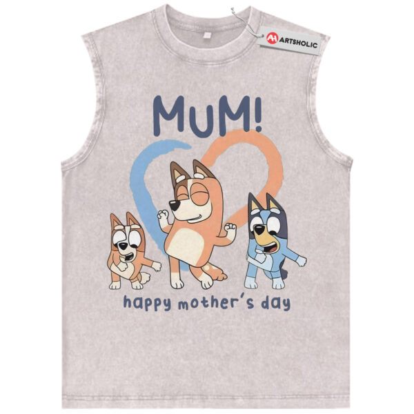 Bluey Tank Top, Mother's Day Tank Top, Animated Tank Top, Vintage Tank Top