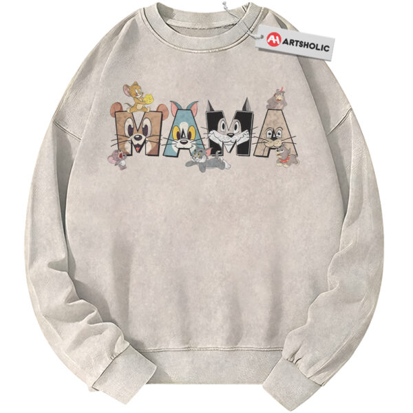 Tom and Jerry Sweatshirt, Mother's Day Sweatshirt, Animated Sweatshirt, Vintage Sweater
