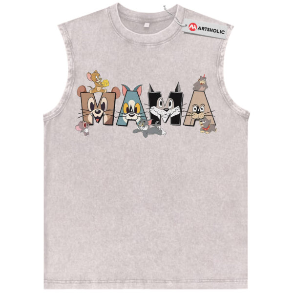 Tom and Jerry Tank Top, Mother's Day Tank Top, Animated Tank Top, Vintage Tank Top