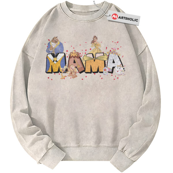 Beauty and the Beast Sweatshirt, Mother's Day Sweatshirt, Animated Sweatshirt, Vintage Sweater