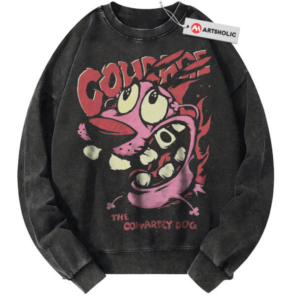Courage the Cowardly Dog Sweatshirt, Animated Sweatshirt, Vintage Sweater
