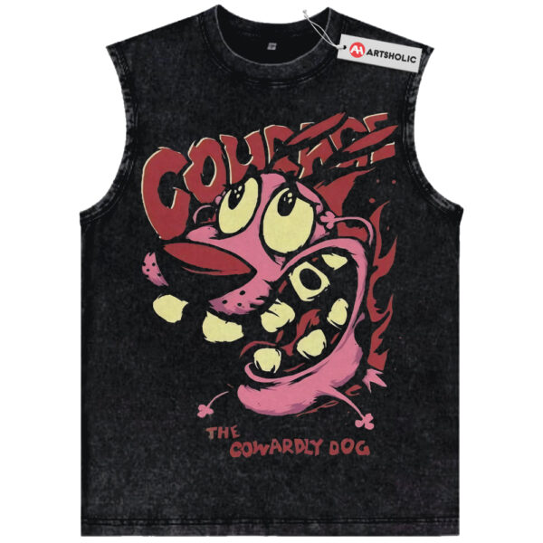 Courage the Cowardly Dog Tank Top, Animated Tank Top, Vintage Tank Top