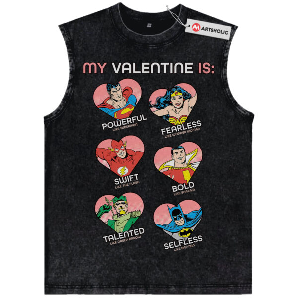 Superman Tank Top, Wonder Woman Tank Top, The Flash Tank Top, Shazam Tank Top, Valentine's Day Tank Top, Comic Tank Top, Vintage Tank Top