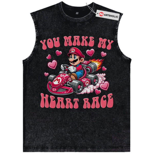 Super Mario Tank Top, Valentine's Day Tank Top, Game Tank Top, Vintage Tank Top