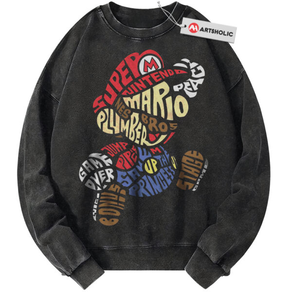 Super Mario Sweatshirt, Game Sweatshirt, Vintage Sweater