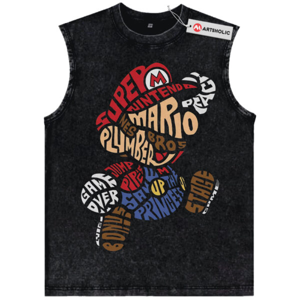Super Mario Tank Top, Game Tank Top, Vintage Tank Top