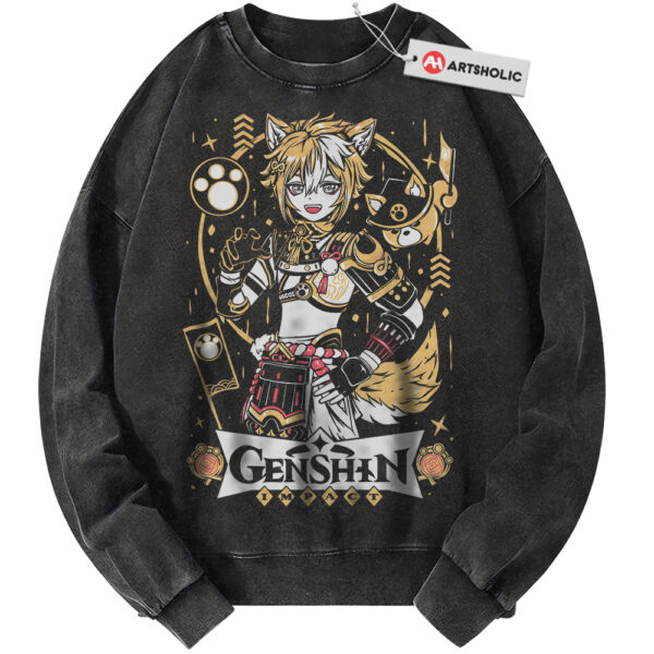 Gorou Sweatshirt, Genshin Impact Sweatshirt, Game Sweatshirt, Vintage Sweater