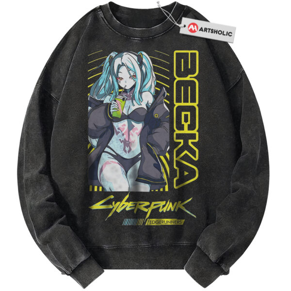 Rebecca Sweatshirt, Cyberpunk: Edgerunners Sweatshirt, Game Sweatshirt, Vintage Sweater
