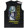 Rebecca Tank Top, Cyberpunk: Edgerunners Tank Top, Game Tank Top, Vintage Tank Top