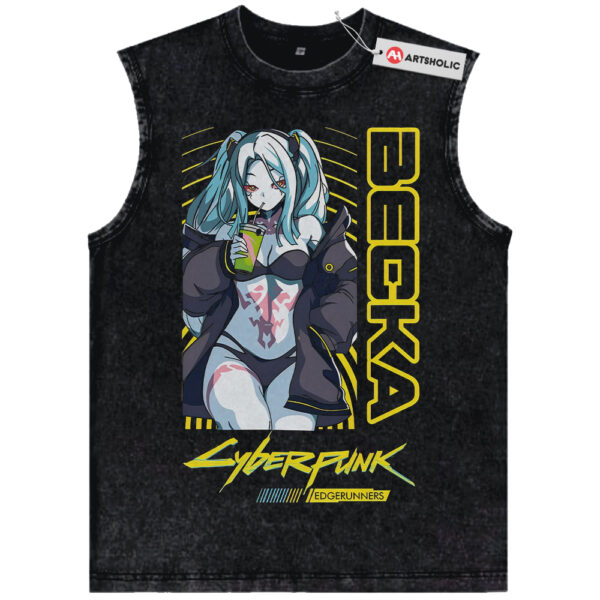Rebecca Tank Top, Cyberpunk: Edgerunners Tank Top, Game Tank Top, Vintage Tank Top