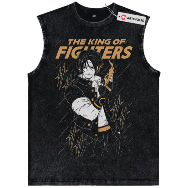 Kyo Kusanagi Tank Top, The King of Fighters Tank Top, Game Tank Top, Vintage Tank Top