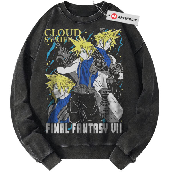 Cloud Strife Sweatshirt, Final Fantasy Sweatshirt, Game Sweatshirt, Vintage Sweater