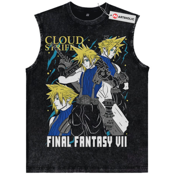 Cloud Strife Tank Top, Final Fantasy Tank Top, Game Tank Top, Vintage Tank Top