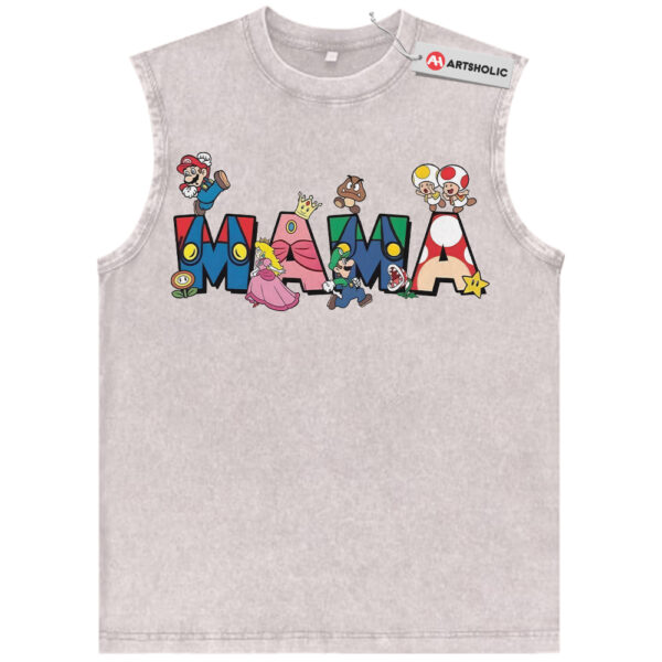 Super Mario Tank Top, Mother's Day Tank Top, Game Tank Top, Vintage Tank Top