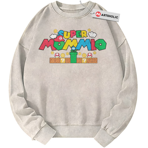 Super Mario Sweatshirt, Mother's Day Sweatshirt, Game Sweatshirt, Vintage Sweater