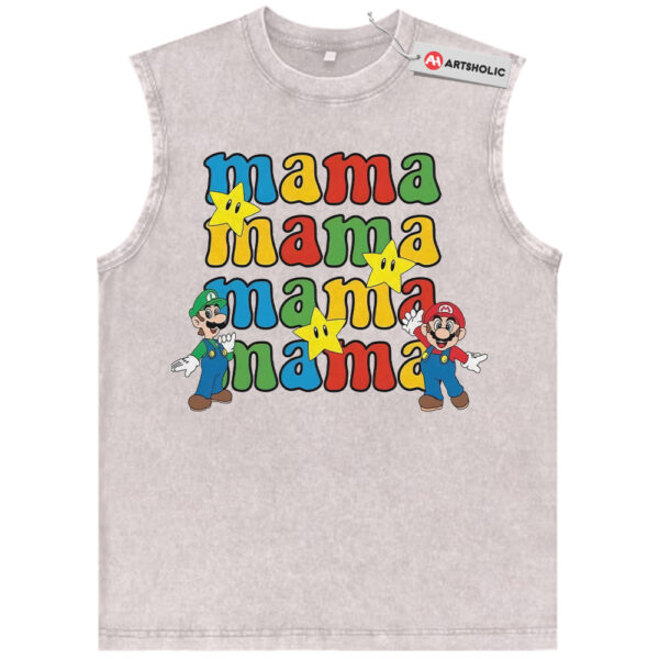Super Mario Tank Top, Mother's Day Tank Top, Game Tank Top, Vintage Tank Top
