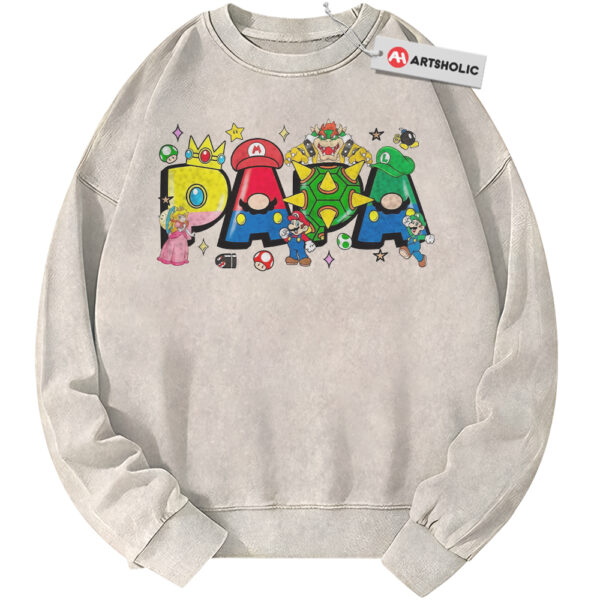 Super Mario Sweatshirt, Father's Day Sweatshirt, Game Sweatshirt, Vintage Sweater