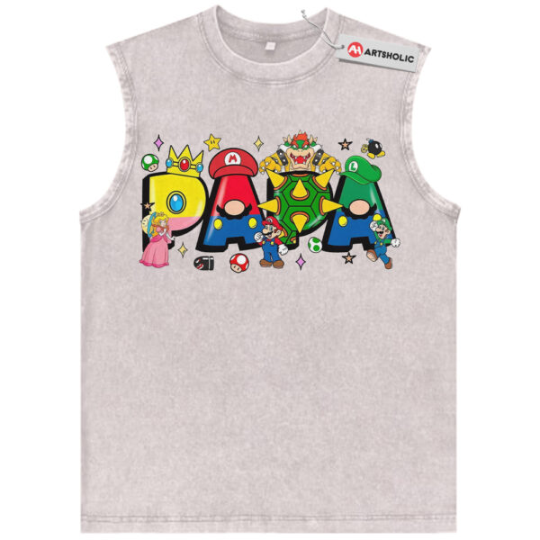 Super Mario Tank Top, Father's Day Tank Top, Game Tank Top, Vintage Tank Top